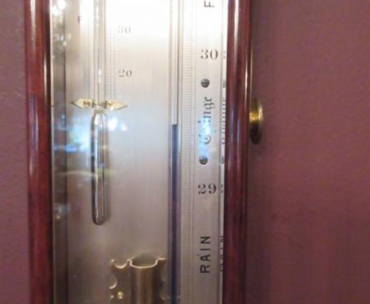 Superb Early Victorian Rosewood Improved Air Sympiesometer - Image 5