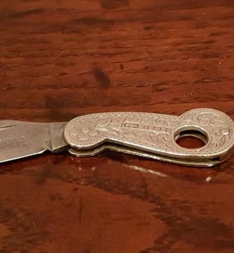 Antique Victorian Silver Cheroot Cutter