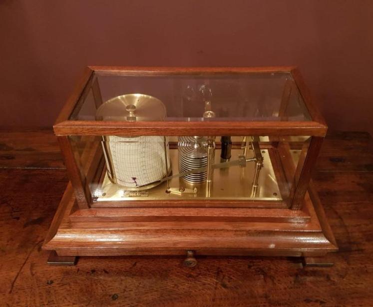 Negretti and Zambra Mahogany Cased Barograph - Image 1