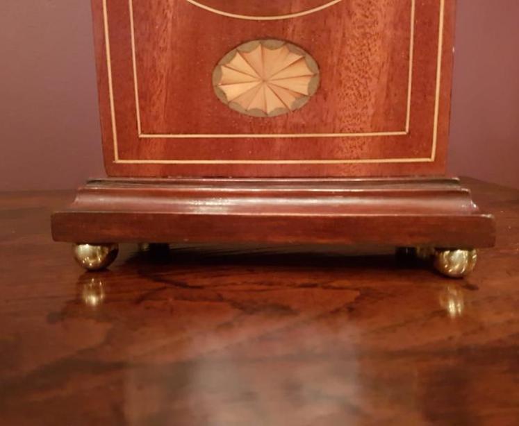 Fine Quality Edwardian Inlaid Mahogany Mantel Clock - Image 3