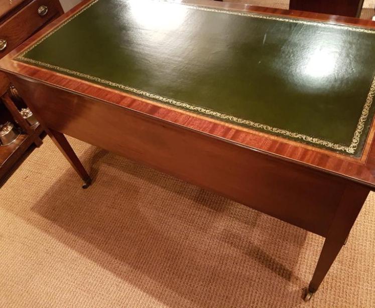 Fine Antique Sheraton Inlaid Writing Desk - Image 4