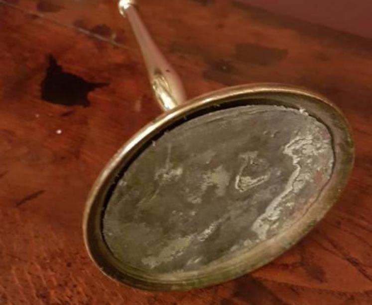 Large Pair Of Victorian Cast Brass Candlesticks - Image 4