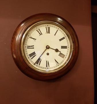 Edwardian Mahogany 8" English Dial Clock