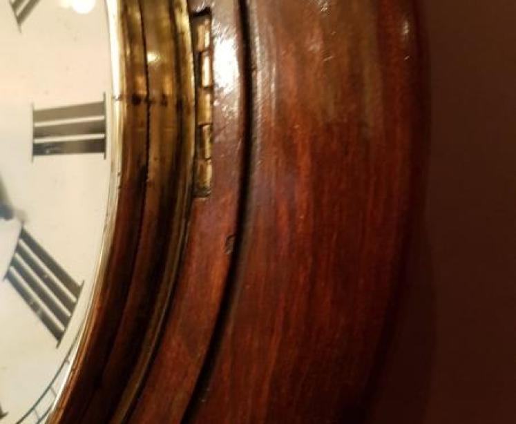 Edwardian Mahogany 8" English Dial Clock - Image 4
