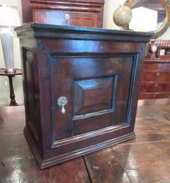 George I Period Oak Spice Cupboard.c.1720