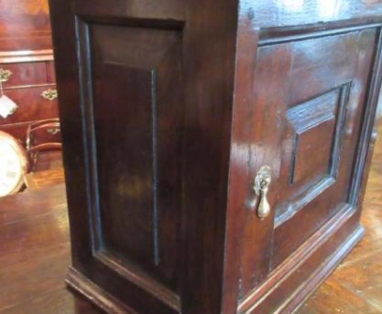 George I Period Oak Spice Cupboard.c.1720 - Image 5