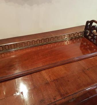 Victorian Solid Mahogany Book Stand