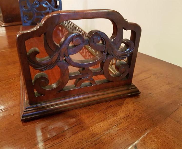 Victorian Solid Mahogany Book Stand - Image 2