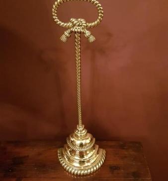 Superb Victorian Cast Brass Door Stop by Tonks