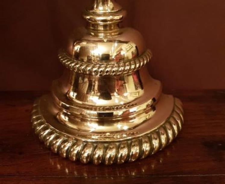 Superb Victorian Cast Brass Door Stop by Tonks - Image 3