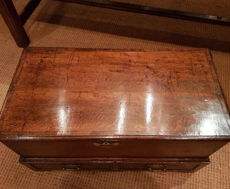 Small Proportioned George II Two Drawer Coffer - Image 3