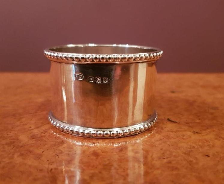 Antique Silver Napkin Ring - Image 1
