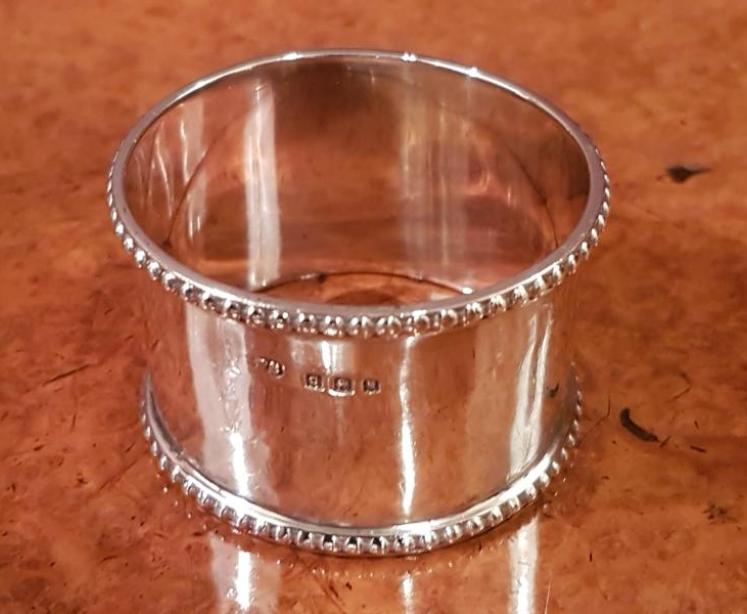 Antique Silver Napkin Ring - Image 4