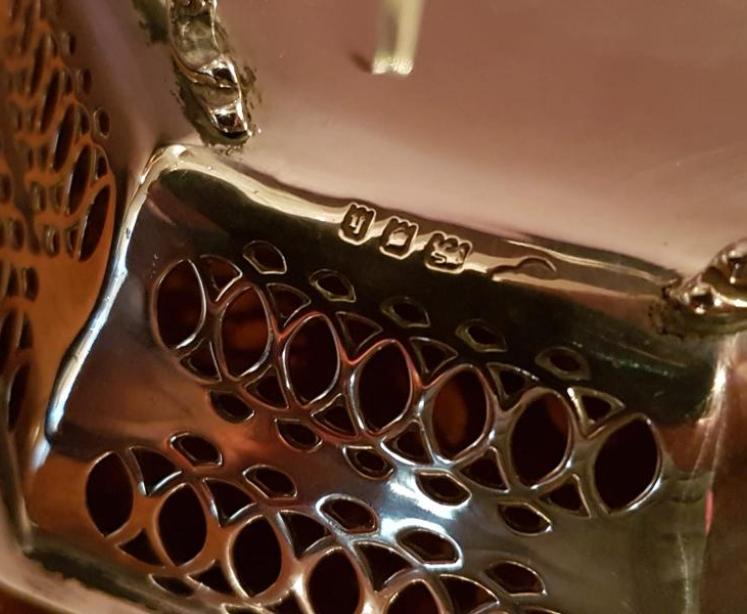 George V Period Silver Bon Bon Dish - Image 4