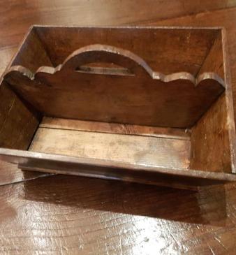 Antique George III Oak Cutlery Tray