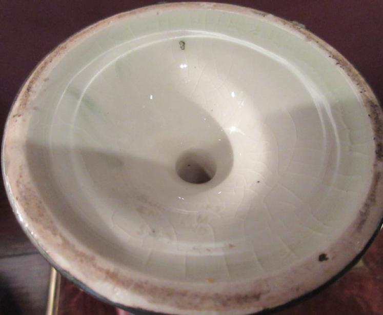 Early Moorcroft Spanish on Ochre Twin Handled Vase - Image 4