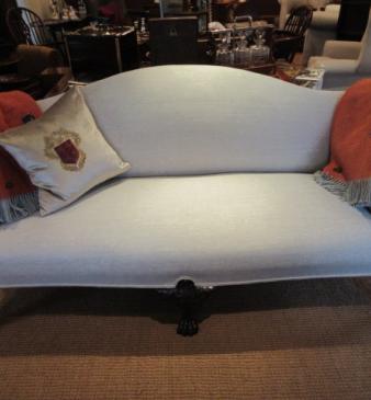 Top Quality Antique Upholstered Hump Back Settee