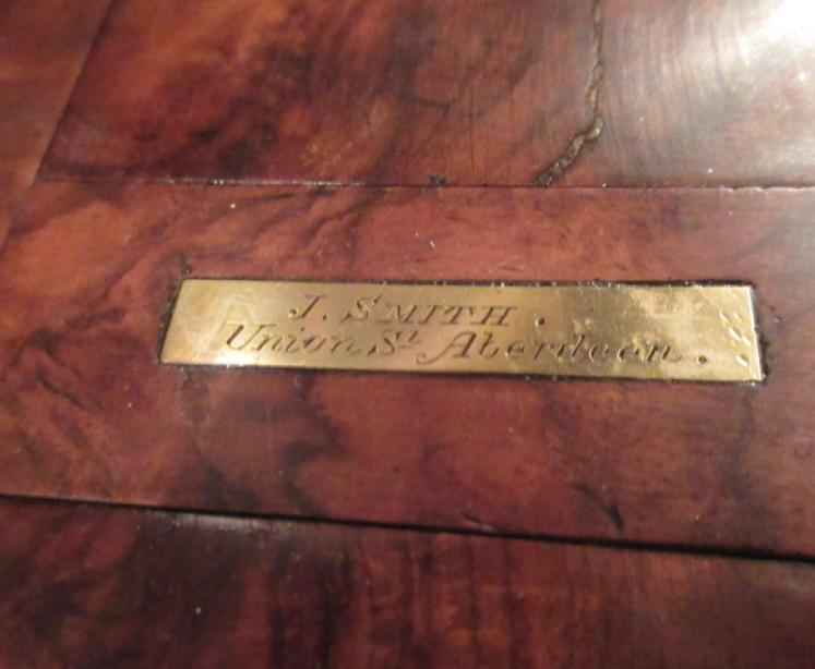 Antique Betjemann's Walnut & Brass Mounted Bookslide - Image 5