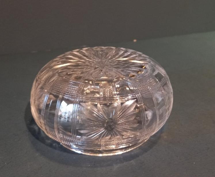 A George V period Silver & Gold Enamel Dressing Table Jar - Image 6