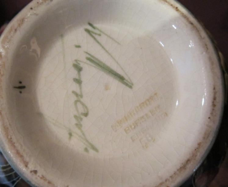 Early Moorcroft Persian Ware on Ochre Vase - Image 5