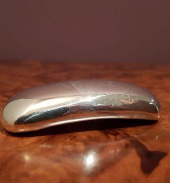 Victorian Curved Silver Snuff Box