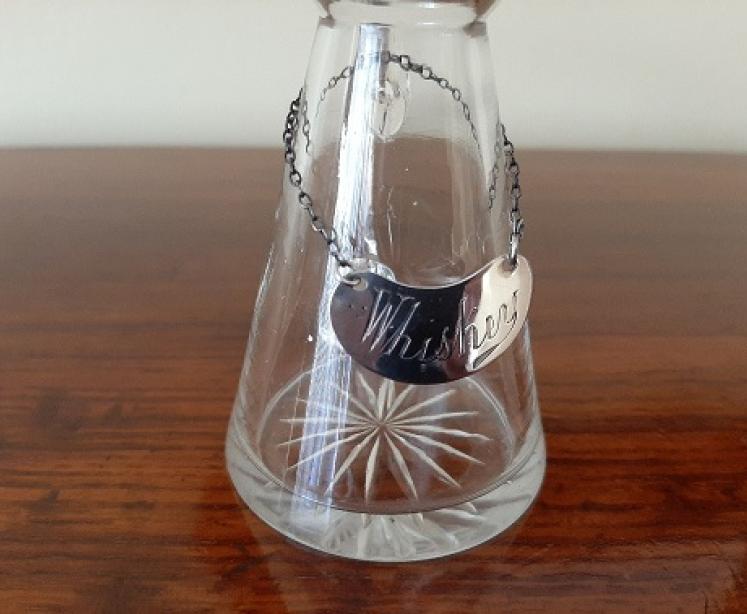 George V Antique Silver Whisky Noggin Decanter - Image 3