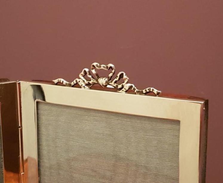 Antique Edwardian Silver Double Photo Frame  - Image 5