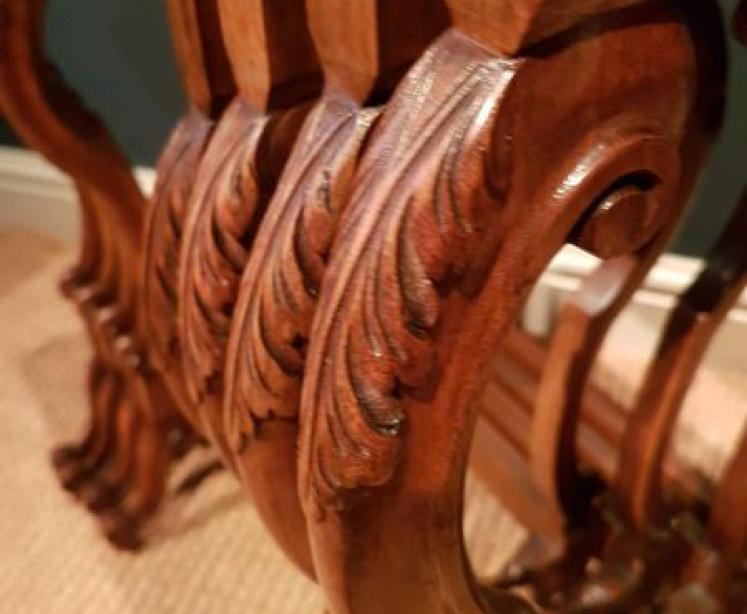 Superb Edwardian Walnut Next of Tables - Image 5