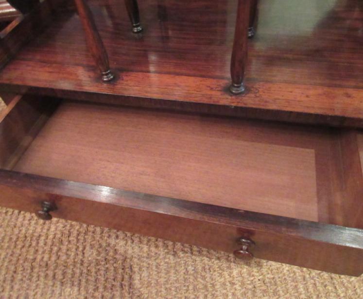 Early Victorian Antique Rosewood Music Canterbury - Image 3