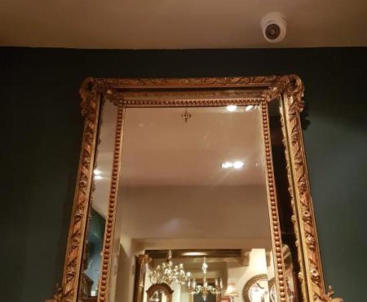 Superb Victorian Timber Gilt Segmented Mirror - Image 2