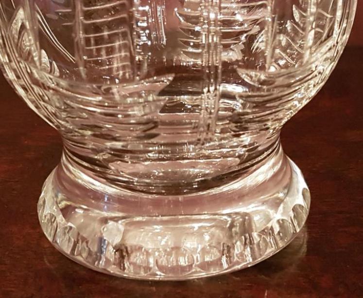 Hukin & Heath Silver Mounted Cut Crystal Decanter - Image 3