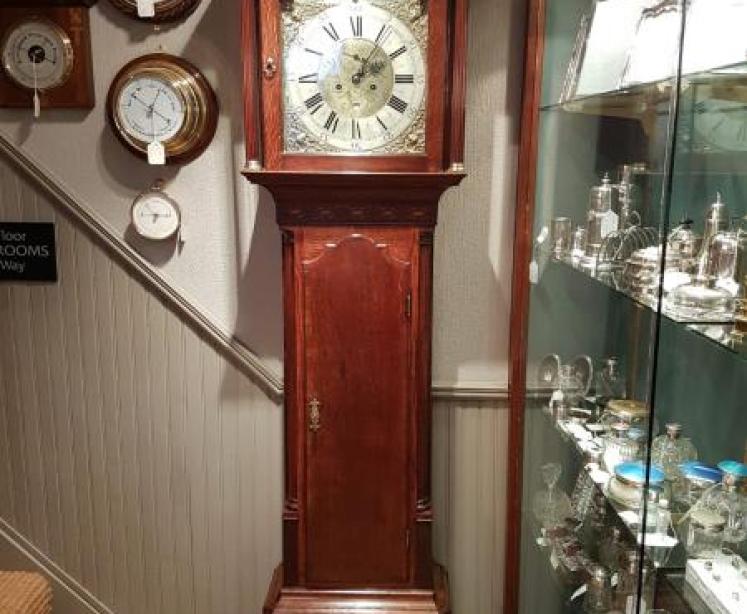 Fine Jonas Barber 8 day Rocking Ship Longcase Clock - Image 1