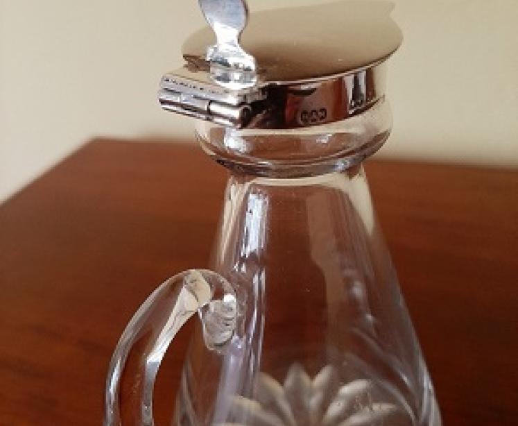 George V Period Antique Silver Whisky Noggin - Image 2