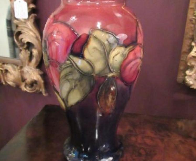 Moorcroft Clematis Flambe Glazed Vase - Image 5