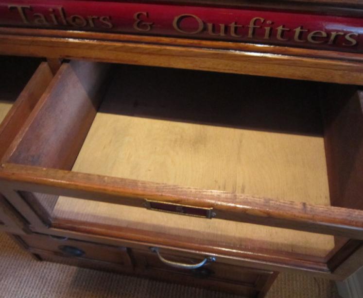 1920's Polished Oak Haberdashery Cabinet - Image 5