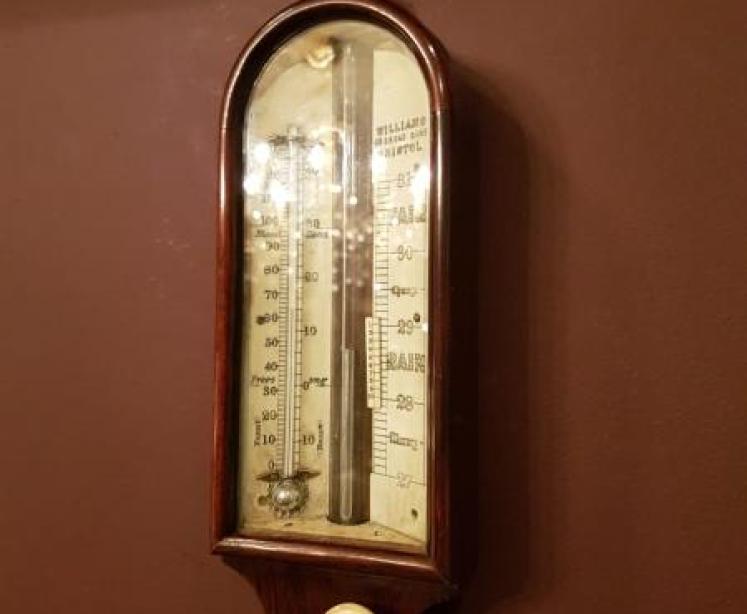 Antique Victorian Rosewood Stick Barometer - Image 3