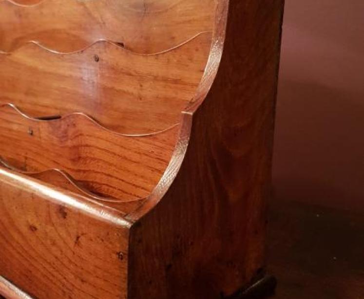 Antique Victorian Oak Waterfall Letter Rack - Image 2