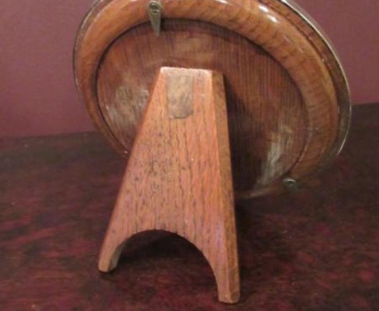 Antique Solid Silver Circular Photo Frame - Image 3