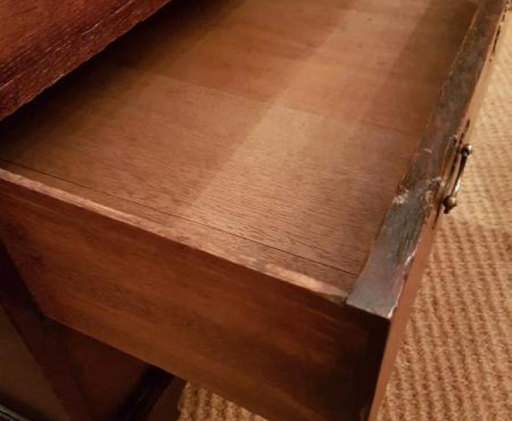 Superb Small George II Oak Chest of Drawers - Image 5