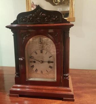 Small 19th Century Double Fusee Bracket Clock