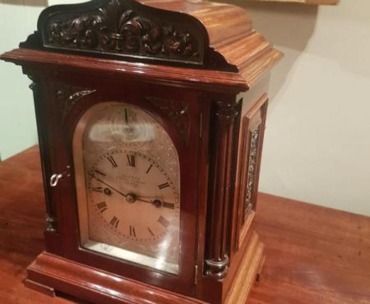 Small 19th Century Double Fusee Bracket Clock - Image 5