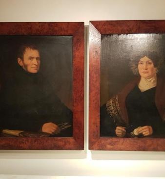 Pair of Regency Period Portraits of a Lady & Gentleman