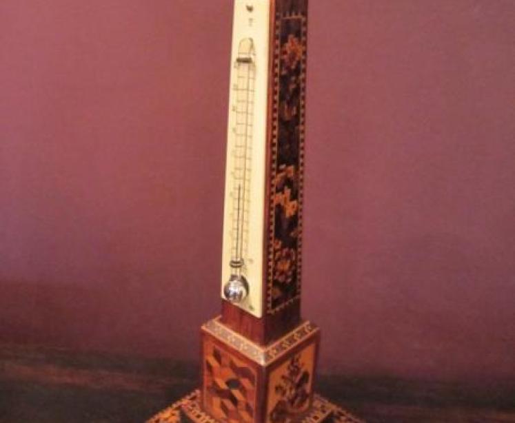 Victorian Tunbridge Ware Desk Top Thermometer - Image 5