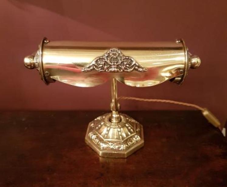 Superb Edwardian Brass Adjustable Desk Lamp - Image 2