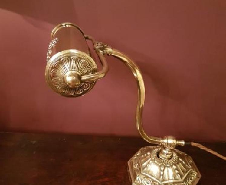 Superb Edwardian Brass Adjustable Desk Lamp - Image 3