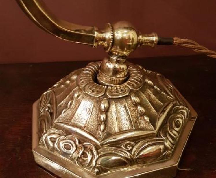 Superb Edwardian Brass Adjustable Desk Lamp - Image 4