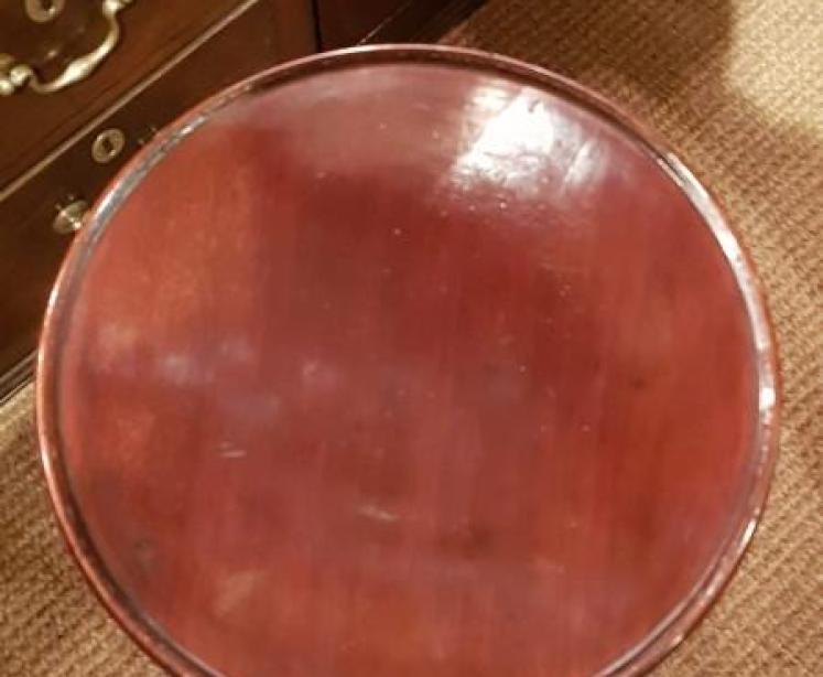 Antique Edwardian Mahogany Wine Table - Image 2