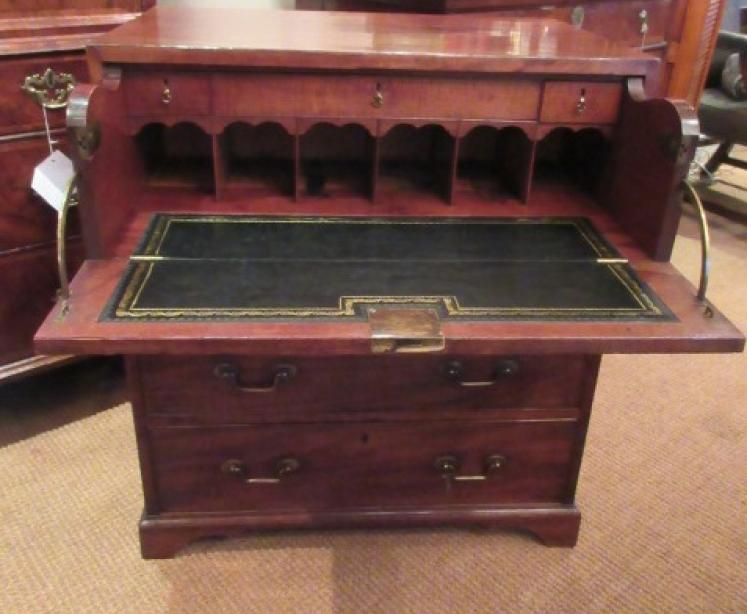 Small George III Antique Secretaire Military Chest - Image 1