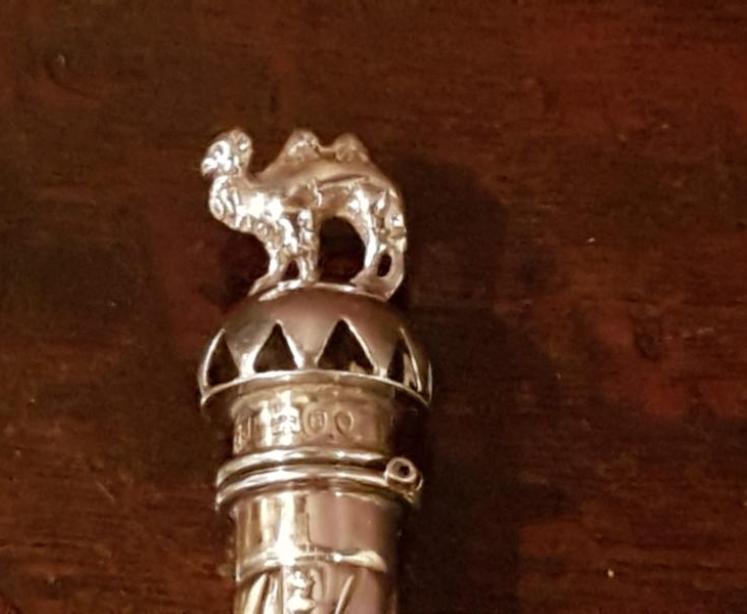 Rare Victorian Silver Vesta and Wax Holder - Image 2