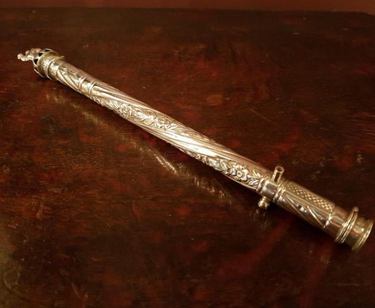 Rare Victorian Silver Vesta and Wax Holder - Image 5